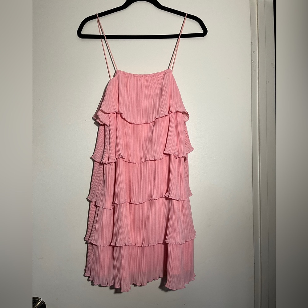 HYFVE Coral Pleated Dress